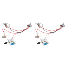Elektrisch Gitarre Verdrahtung Kit 1 Band 1 Ton 3 Kippschalter 500K Toepfe Jack 2 Satz