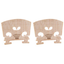 2X Adjustable Violin Bridge Maple,4/4 Size Violin Fitted Bridge Parts for 4/4 Size Violin
