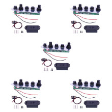 5X 5 Jazz JB Bass Loaded Bedrade Bedieningsplaat voor 4/5-Snarige Basgitaaronderdelen