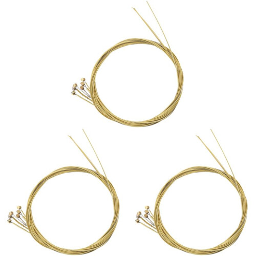 18 St Stålsträngsersättning för Akustisk Gitarr Ny Silver+Mässing