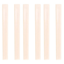 6 Pcs Spare Part Beige Plastic Bridge Saddle Nut for Classical Guitar