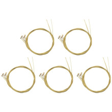 30 Pcs Steel Strings Replacement for Acoustic Guitar New Silver+Brass