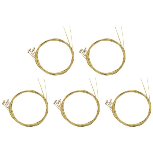 30 Pcs Steel Strings Replacement for Acoustic Guitar New Silver+Brass