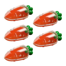 5pcs Transparent Easter Plastic Carrots Candy Box Easter Gift Box Decorations D