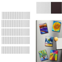 75 St Magnetisk Målning Canvas Panel Magnetiska  Canvas Boards Canvas Tomma Dukar för Målning Konstpresent Gör-Det-Själv-Dekor