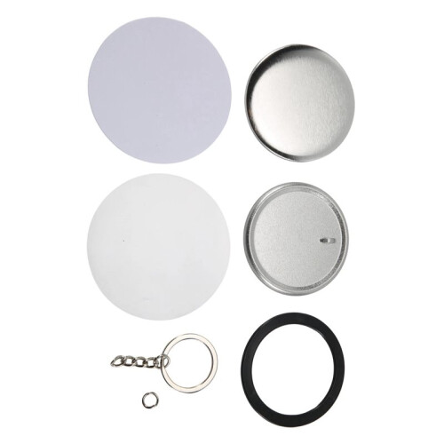 150X Button Maker Keychains Supplies,58mm/2.25 Inch Pin Making Kit for Button Maker Machine,Metal Button Badge Sets 1