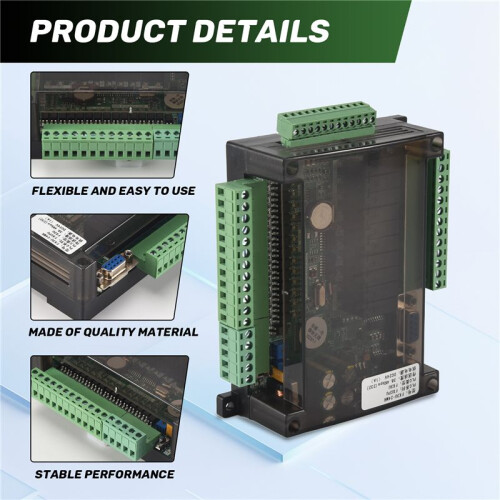 FX3U 24MR 6AD RS485 RTC (Real  Clock) 14 Input 10 Relay Output 6 Analog Input 2 Analog Output Plc Controller 2
