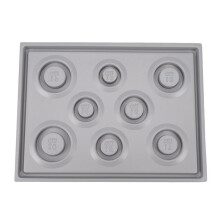 2X Flocked Beading Bead Board Bracelet Design Tray Jewellery Making DIY Tool Gray