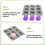4 Pack Silicone Soap Molds 9 Cavities Square Soap Mold DIY Handmade Silicone Mold for Soap Making 8