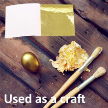 400 STUKS Gouden Vellen Goudfolie voor Kunst Vergulden Vlokken Multifunctioneel Bladgoud Vlokken Goud Vlokken 8,5 X 8 cm