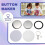 150X Button Maker Keychains Supplies,58mm/2.25 Inch Pin Making Kit for Button Maker Machine,Metal Button Badge Sets 6