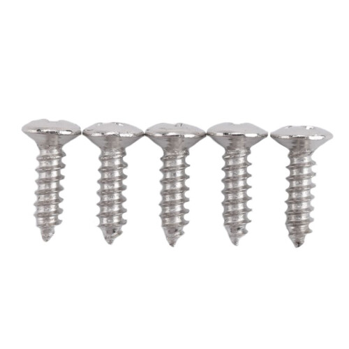 Viti per Battipenna per Chitarra e Basso da 100 Pezzi per Stratocaster e Tele, Argento 1