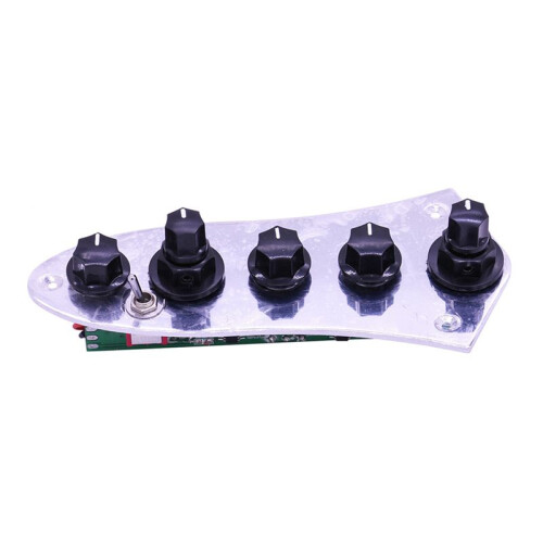 4X 5 Jazz JB Bass Loaded Wired Control Plate för 4/5-Strängade Basgitarrdelar 1