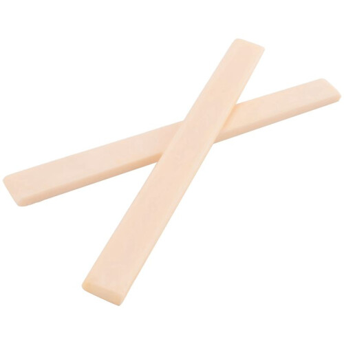 10 Pcs Spare Part Beige Plastic Bridge Saddle Nut for Classical Guitar 2