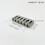 6 String Headless Guitar Bridge String Lock for 6 String Headless Electric Guitar Silver 9