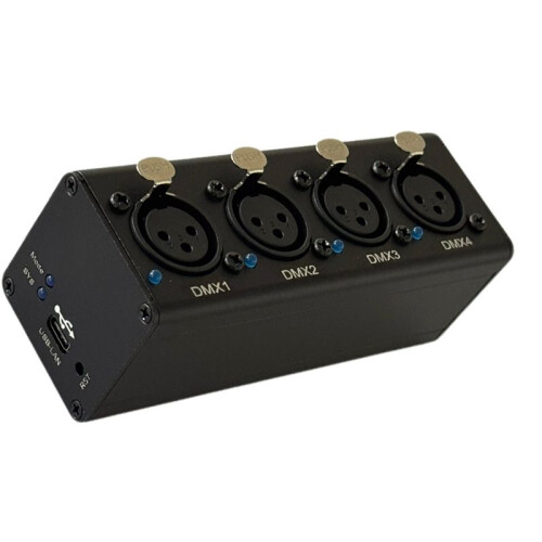 ArtNet  DMX512 Ethernet Lighting Controller Interface 4 Universe 2048 Disco with MA2 Black 2