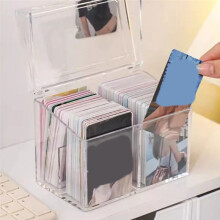 3 PeçAs Caixa de CartãO FotográFico Transparente Idol Photo Card Box Caixa de Armazenamento de CartãO de 3 Polegadas Caixa de Armazenamento de