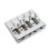 Vintage 4 String Bass Bridge 82.3x63.5MM String Bottom Through String Spacing 19MM Bass Fixed Bridge Silver 4