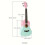 Violão de Madeira de Dois Tons de 23 Polegadas, Ukulele de Quatro Cordas,  Violão Ukulele, Violão de Madeira com Gradiente de Duas Cores A 3