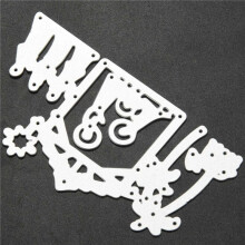 2X Cutting Dies Stencil Template Scrapbooking Embossing Machine Embossing Stencil Stencils, for Sizzix Shot (G)