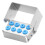 8 Holes Bur Holder 3pcs Autoclave Sterilizer Case Organizer Box Instrument Storage Stand 4