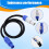 Stage Light PowerCON AC Power Cable in/OUT Conversion Extension Wire 3x1.5mm² for Smoke Machine  Moving  Audio 4
