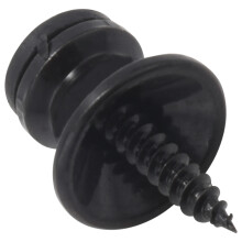 2 x Electric Acoustic Guitar Bass Strap Button Screw Lock Pins Pegs Pads Black