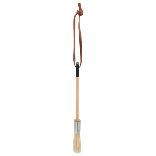 Chalk and Wax Brushes Include Flat and Round Chalked Paint Brush with Bristles, Multi-Use Brushes(4 Pieces) 2