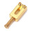 Rektangelgitarrbrosadlar för  Strat Stratocaster Tele Telecaster Elgitarrbyte, Guld (Pack med 12) 6