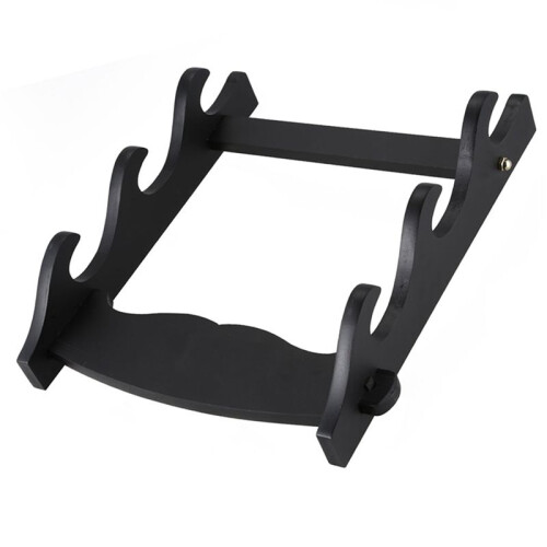 2X 3 Tier Wall Mount Samurai Sword Katana Holder Stand Hanger Bracket Rack Display 2
