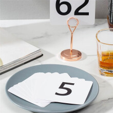 50Pcs Table Numbers 1-50, 3.7x4 Inch Table Numbers, Double Sided Table Number Cards - for Wedding Reception Restaurant