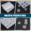 50 Pcs Sewing Machine Bobbins with Case for  Singer Janome 6
