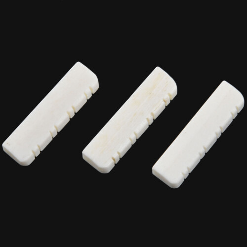 3Pcs 8 String Guitar Nut Bone Bridge Mandolin Upper Nuts For Guitar Maker