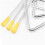 Conjunto de Instrumentos Musicais Triângulo, Instrumento Musical Infantil Triângulo de PercussãO Manual com Batedor 9 Pacote Triângulo 4 Polegadas 6