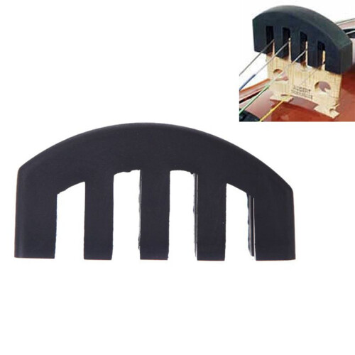 5X Rubber Mute Silencer 4/4 Violin Fiddle Slight Practice Black 1