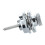 3X Flat  Chrome Strap Lock for Electric Guitar 3