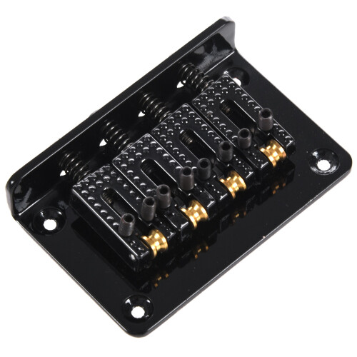 Hard Tail 4 String Guitar Bass Electric Ukulele Bridge Four-String Guitar  String Bridge Black 1