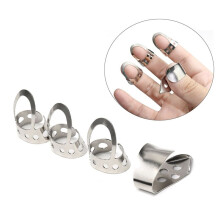 8Pcs Metal Adjustable Thumb Finger Guitar Picks für Akustikgitarren Banjo Ukulele