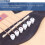 2X Gitarr Nötkreatur Benmaterial Akustisk Gitarr Bridge Pins med Pearl Shell Dot för Akustiska Folkgitarr Tillbehör 7