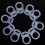 30 Pcs Button Silicone Ring Mam Pacifier Holder Mannequin Clip Adapter Transparent 3