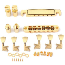 2 Set Gold String Saddle Tune-O-Matic Bridge&Tailpiece for Gb Lp Style Electric Guitar