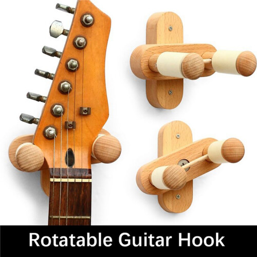2X Väggfäste för Gitarrhängare, Justerbar HåLlare för Gitarrkrok Gitarrväggstativ för Akustisk Elbas Ukulelegitarrer 2