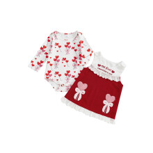(6-12 Months, Red) Conjunto de 2 San Valentín.