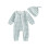 (Newborn, Blue) Set de 2 cu căciulă. 1