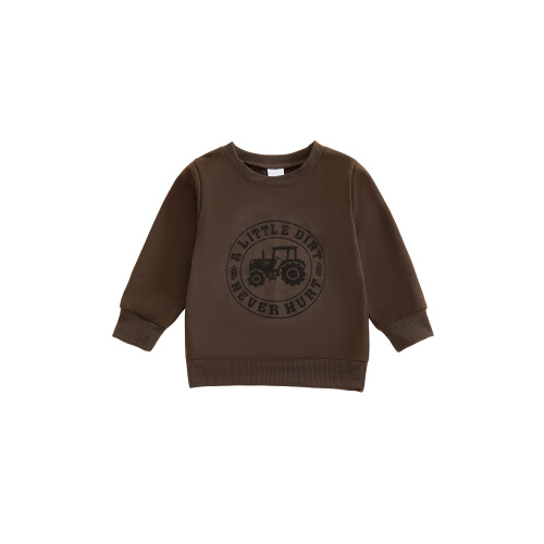 (3-4 Years, Brown) Φούτερ νήπια με φθινόπωρο χειμώνα