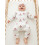 (3-6 Months, White) Set de 2 cu căciulă. 8