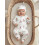 (3-6 Months, White) Set de 2 cu căciulă. 6