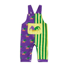 (12-18 Months, Purple) Salopetă băieți nou-născuți, fără mâneci, guler pătrat, buzunar frontal, broderie