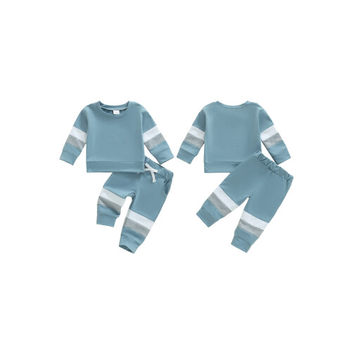 (18-24 Months, Blue) Σετ παντελονιών για στρογγυλή λαιμόκοψη 1