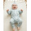 (Newborn, Blue) Set de 2 cu căciulă. 7